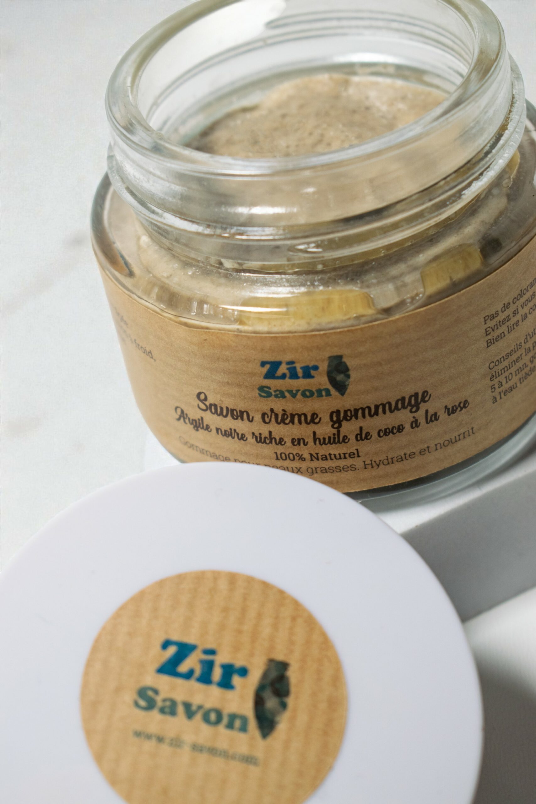 Savon Crème Gommage Argile Noire – Image 2